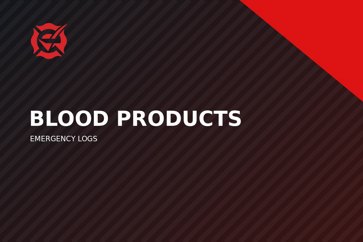 Blood Product Tracking & Inventory Management